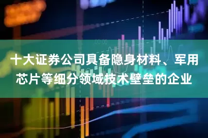 十大证券公司具备隐身材料、军用芯片等细分领域技术壁垒的企业