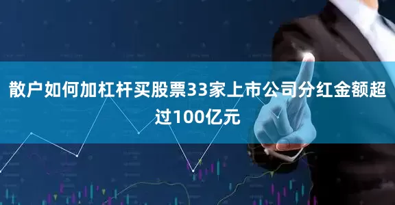 散户如何加杠杆买股票33家上市公司分红金额超过100亿元
